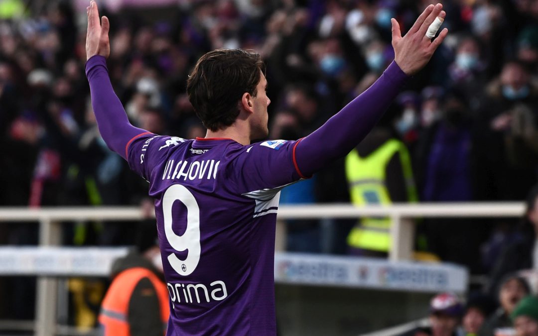 Poker viola alla Salernitana, doppietta Vlahovic