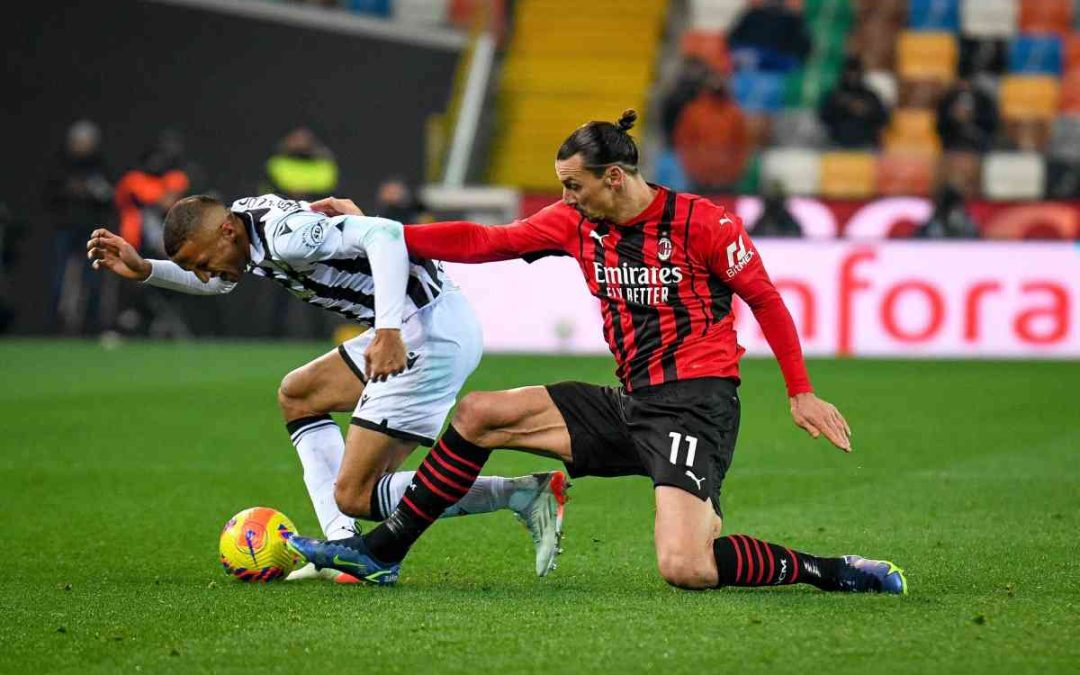 Ibra salva il Milan in extremis, 1-1 contro l’Udinese
