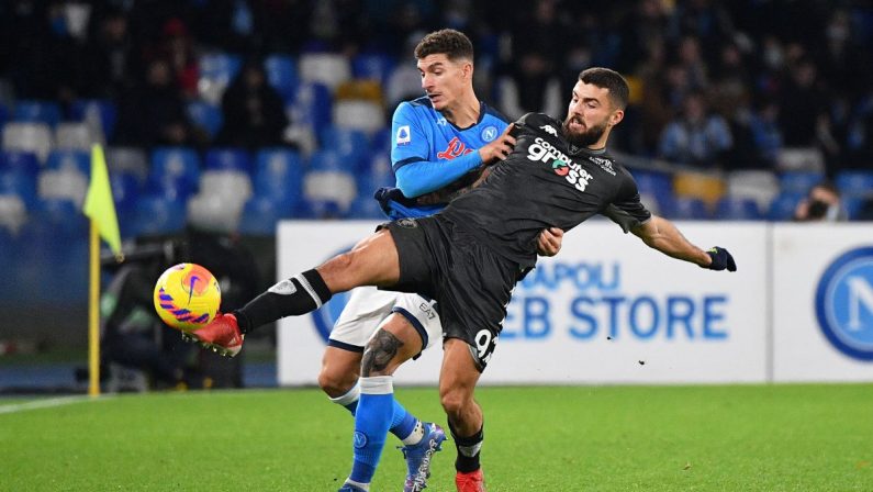 Empoli espugna Napoli, azzurri scivolano al quarto posto
