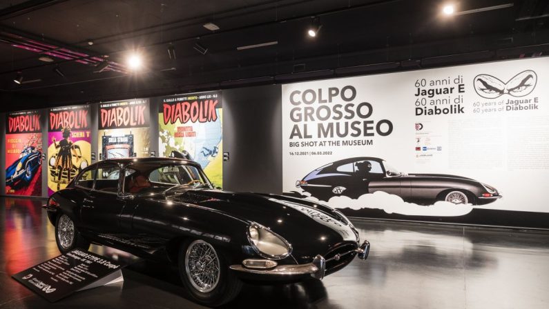 Alla Mole e al Mauto di Torino l’omaggio a Diabolik e alla Jaguar E-Type