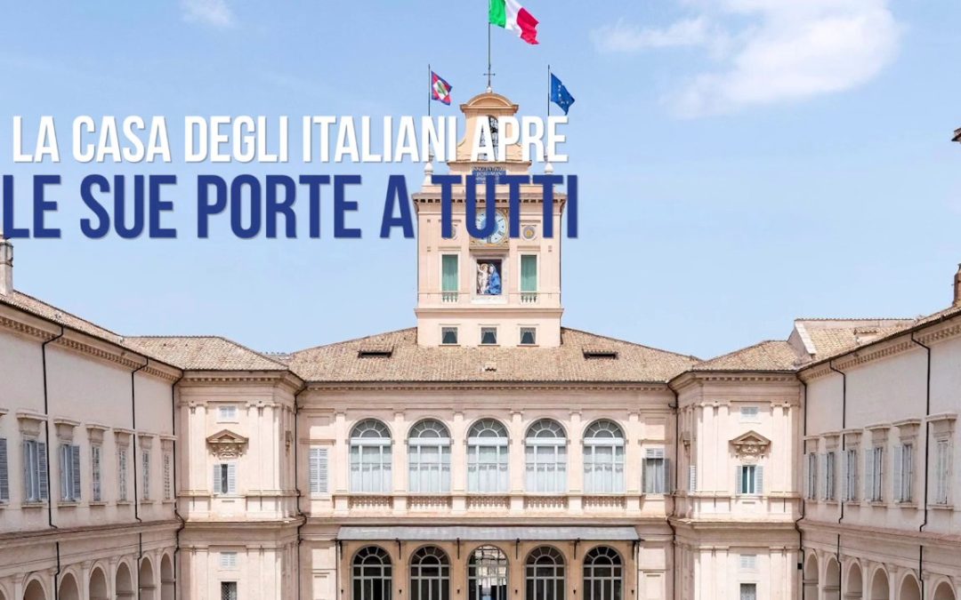 Il Quirinale apre le sue porte anche con le visite virtuali