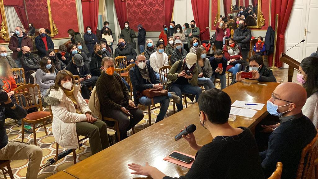 La manifestazione tenuta in Provincia