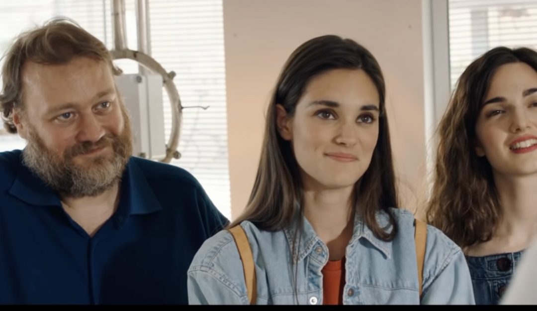 Stefano Fresi durante lo spot