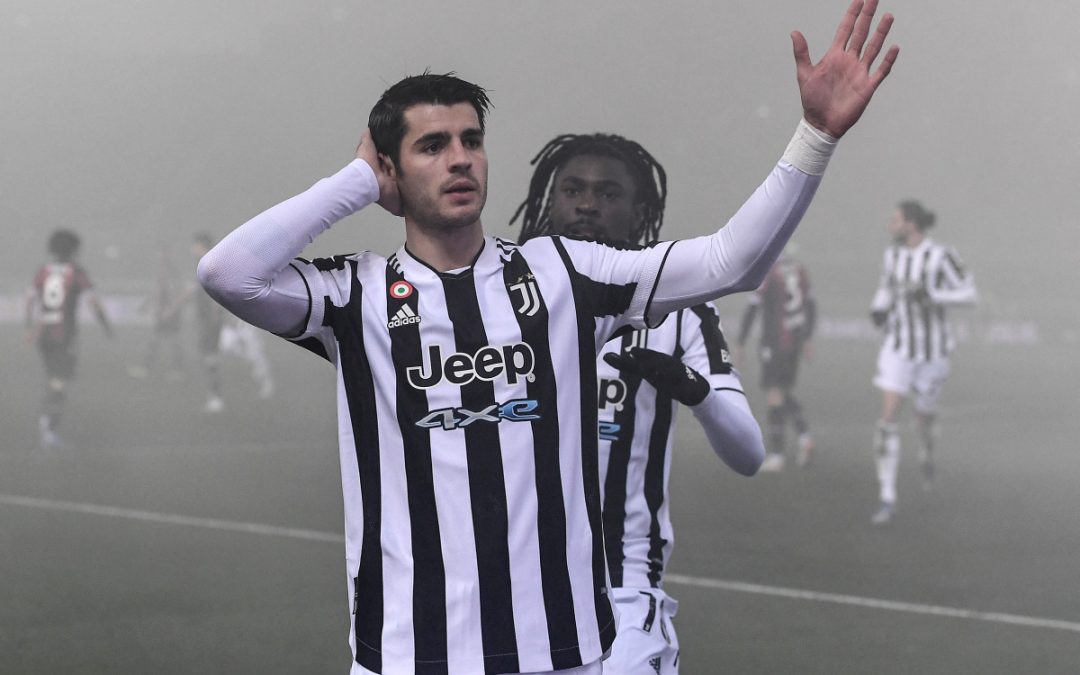 Morata e Cuadrado in gol, la Juve espugna Bologna