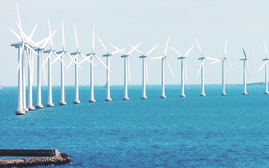 Un impianto eolico offshore