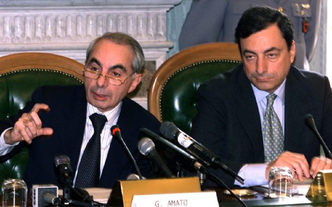 Giuliano Amato e Mario Draghi