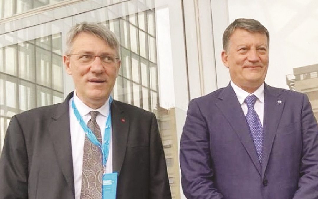 I segretari generali Maurizio Landini (Cgil) e PierPaolo Bombardieri (Uil)