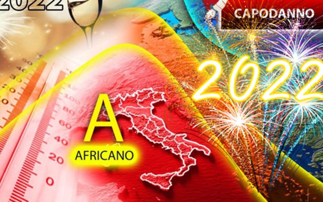 La grafica dell'anticiclone africano in arrivo sull'Italia