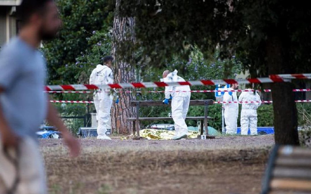 Il luogo in cui fu ritrovato il corpo di Fabrizio Piscitelli