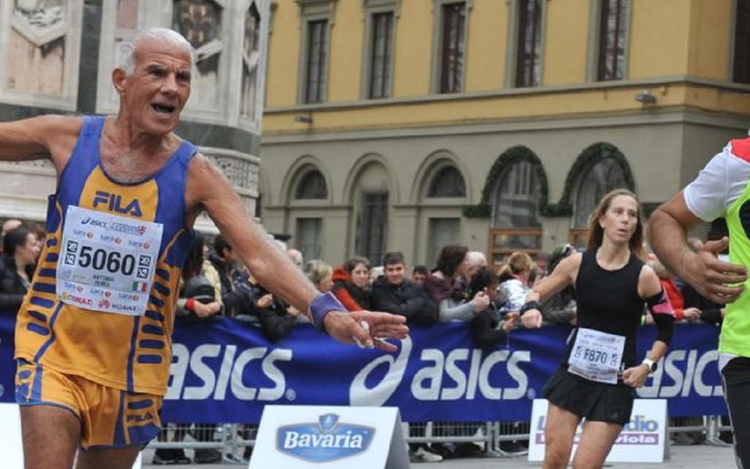 Totò Femia durante la gara