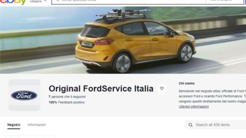 Il negozio eBay del Ford Service apre anche in Italia