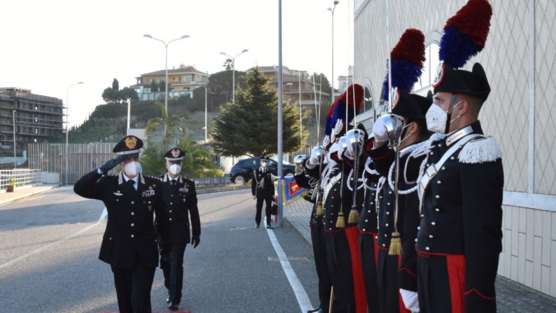 Il Generale Galletta, comandante interregionale carabinieri "Culqualber", in visita a Catanzaro