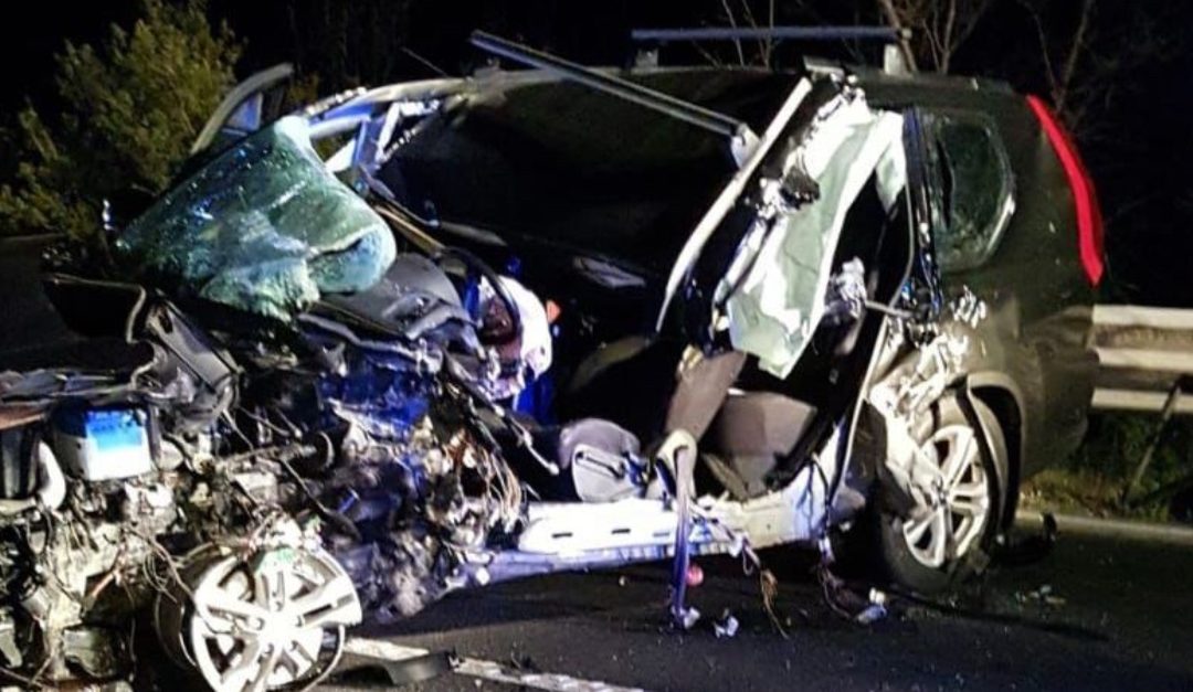 La Nissan coinvolta nell'incidente