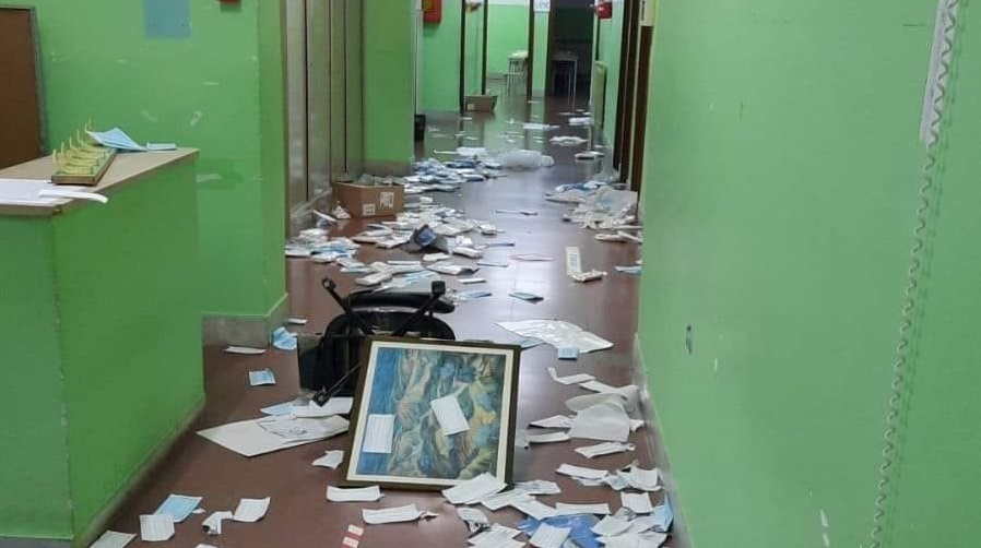 I danni nella scuola Patari