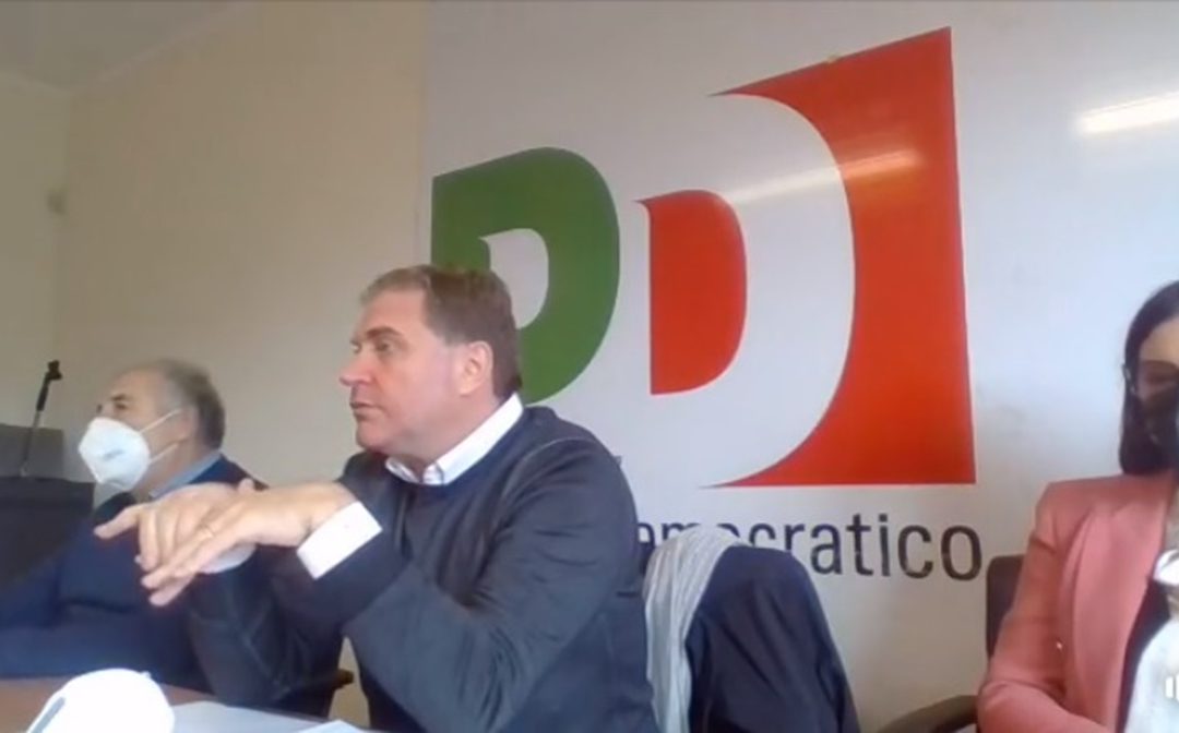 La conferenza stampa di Stefano Graziano a Lamezia Terme