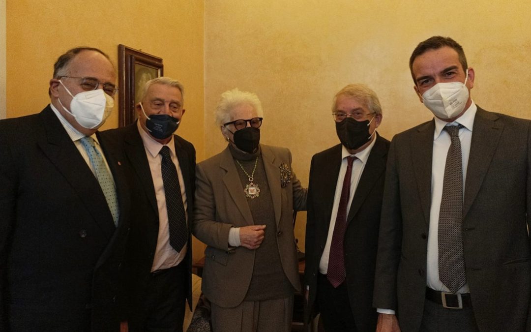 Il sindaco Magorno con il governatore Occhiuto e la senatrice Segre