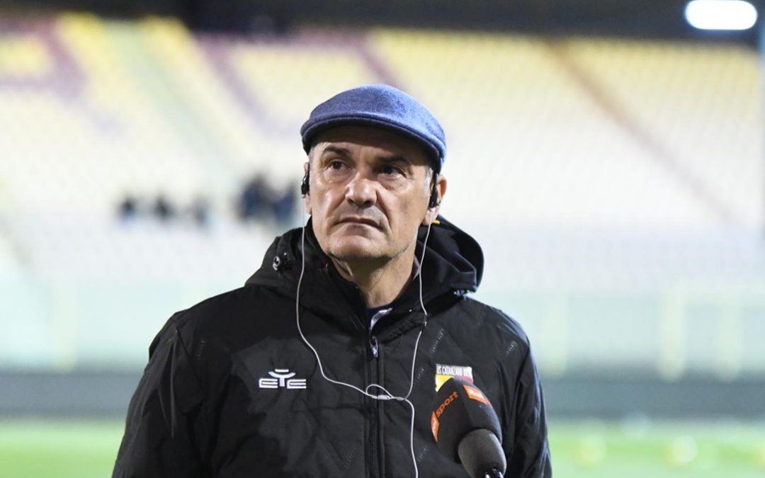 L'allenatore del Catanzaro Vincenzo Vivarini