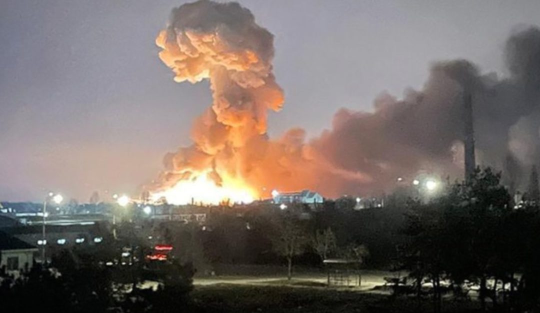 Un'esplosione a Kiev