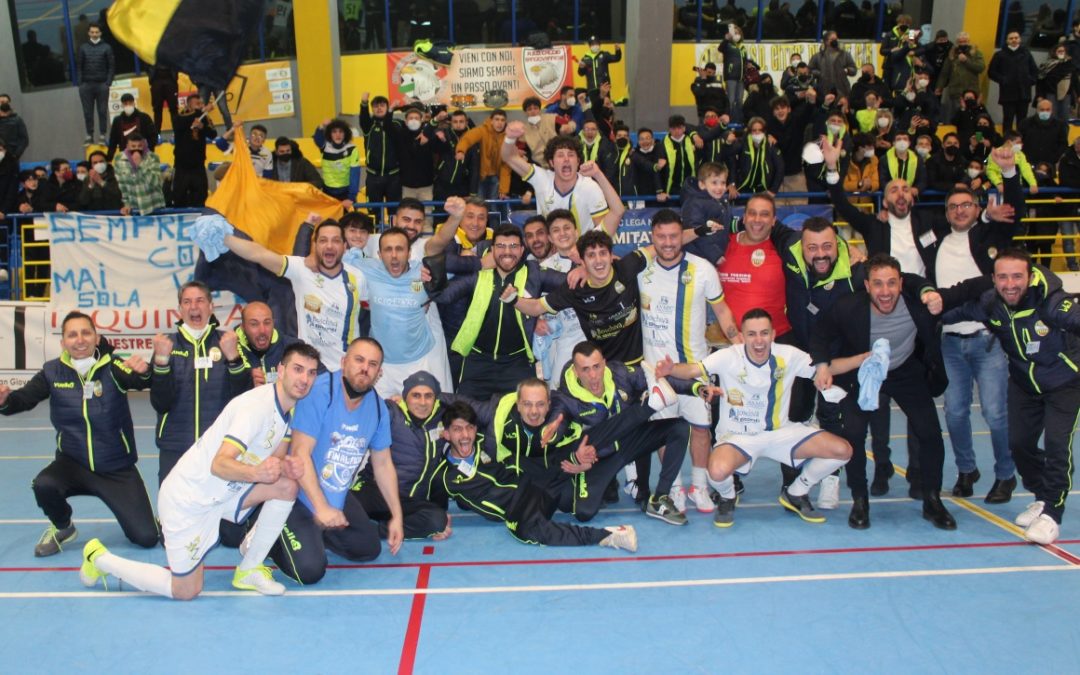 L'esultanza finale del Città di Fiore