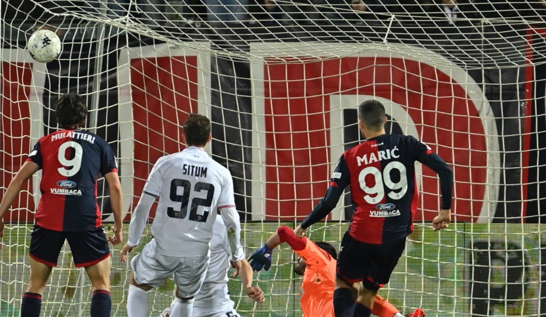 Il terzo gol di Maric che chiude la partita