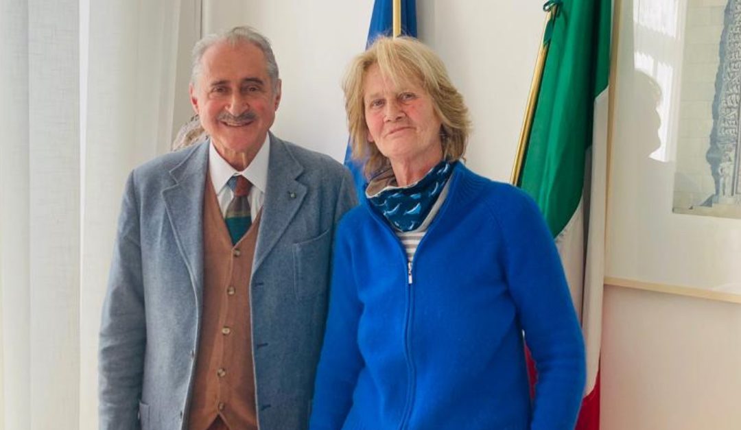 Giuseppe Soriero insieme alla direttrice dell’Aba di Roma Cecilia Casorati