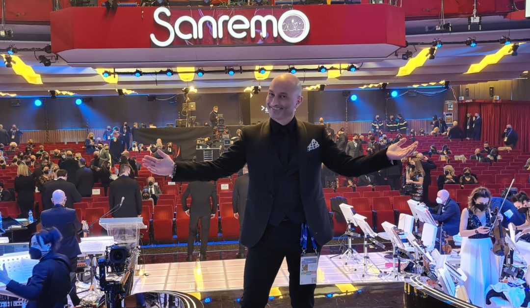 Tarcisio Molinaro al teatro Ariston di Sanremo