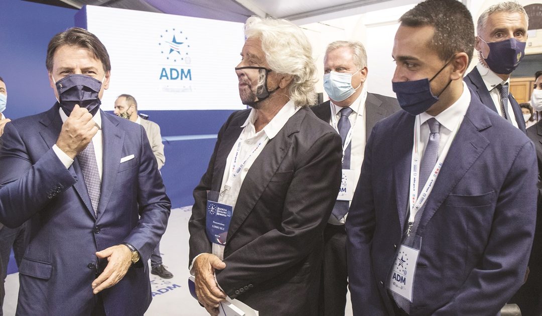 Conte con Grillo e Di Maio