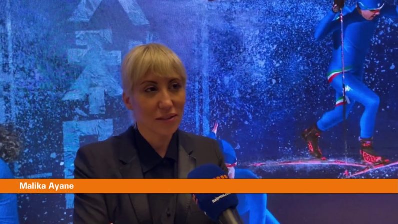 Malika Ayane alla cerimonia di chiusura delle Olimpiadi di Pechino