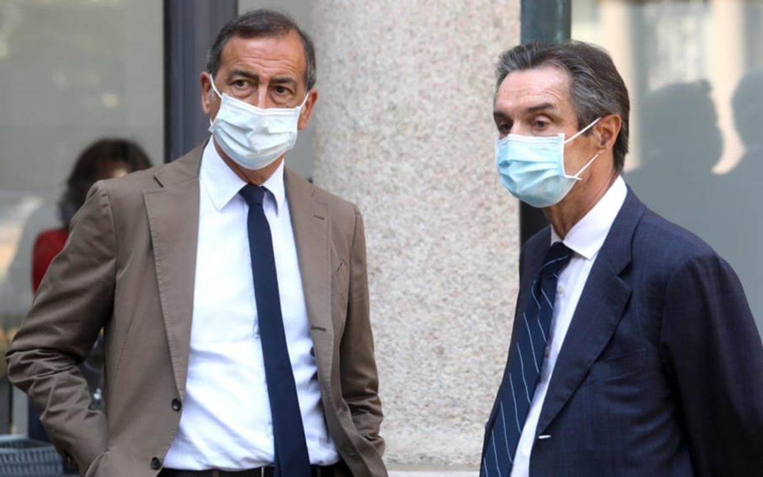 Il sindaco di Milano Beppe Sala e il presidente della Lombardia Attilio Fontana