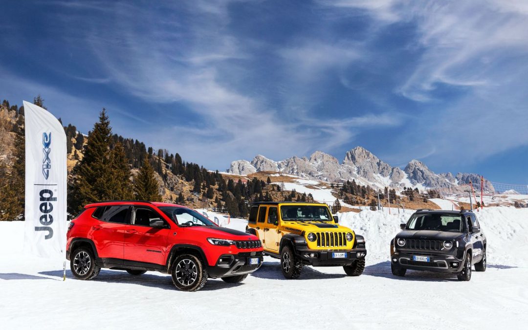 La gamma Jeep 4xe protagonista degli Xmasters Winter Edition