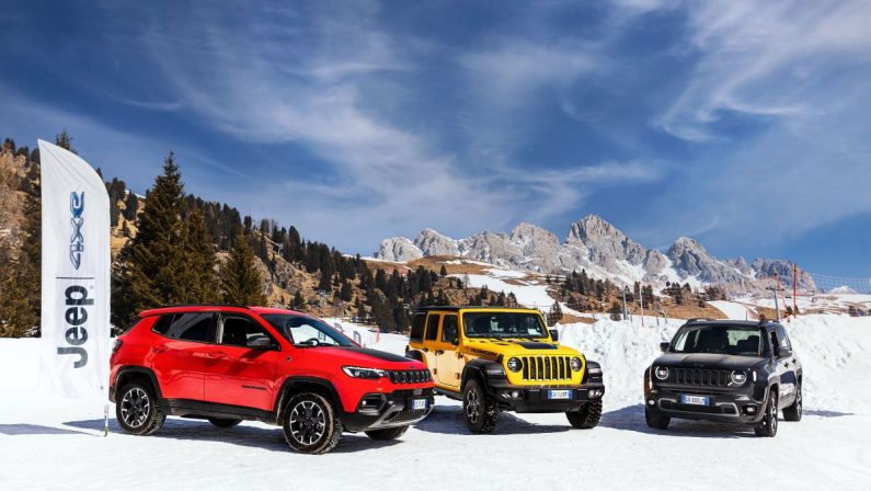 La gamma Jeep 4xe protagonista degli Xmasters Winter Edition