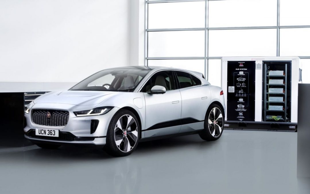 Le batterie della Jaguar I-Pace diventano accumulatori di stoccaggio