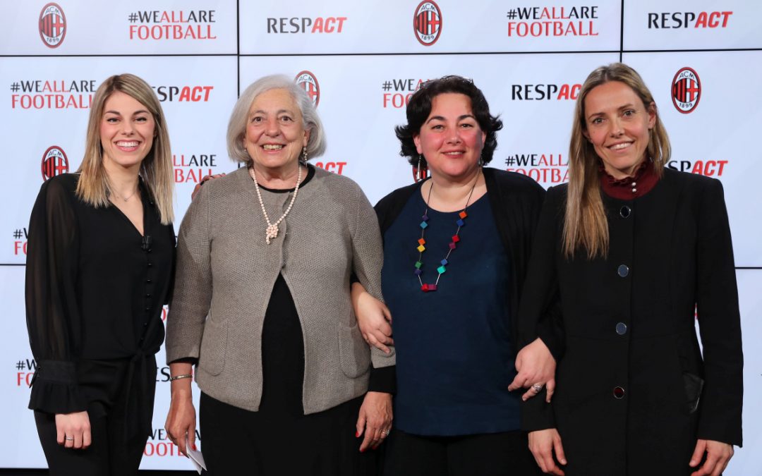 #WeAllAreFootball, manifesto Milan per uguaglianza di genere