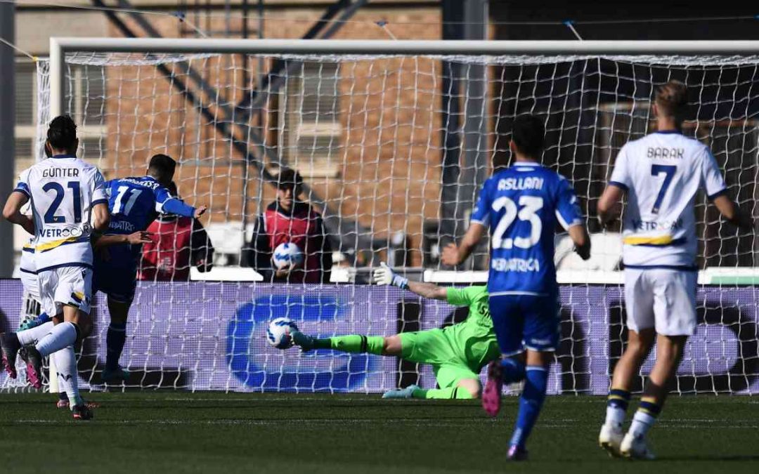 Cancellieri risponde a Di Francesco, Empoli-Verona 1-1