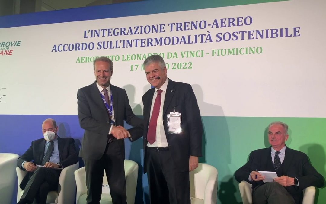 Intermodalità sostenibile, accordo Ferrovie-Aeroporti di Roma