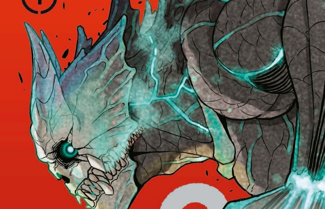 Particolare di copertina della prima uscita di Kaiju No. 8