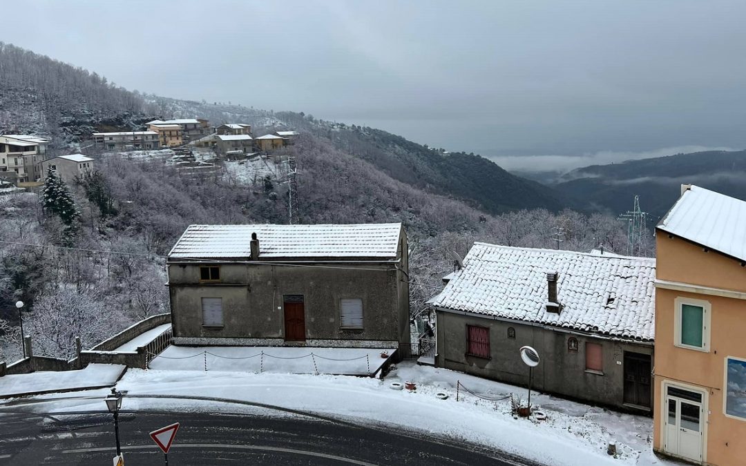 La Presila Catanzarese innevata nella zona di Cerva