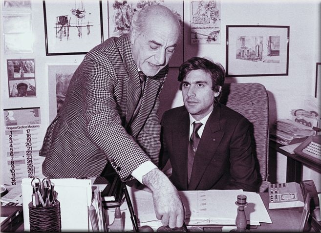 Luigi Pellegrini con il figlio Walter