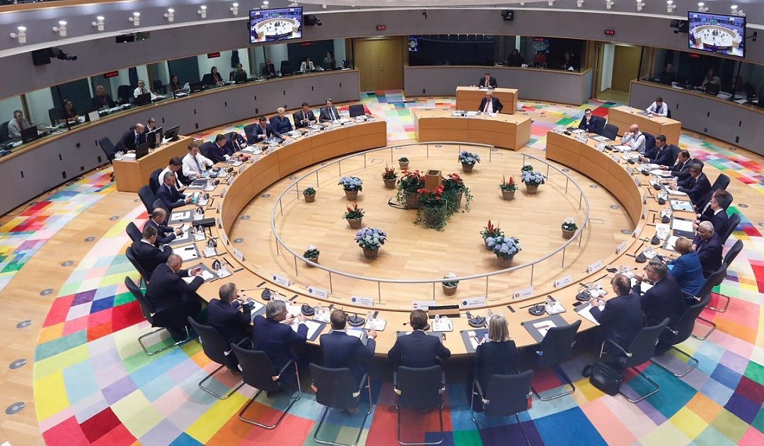 La sala del Consiglio europeo