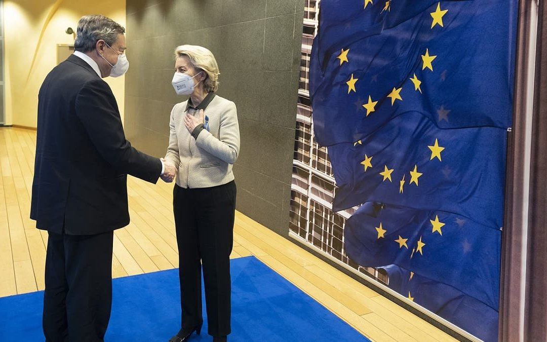 Mario Draghi e Ursula von der Leyen