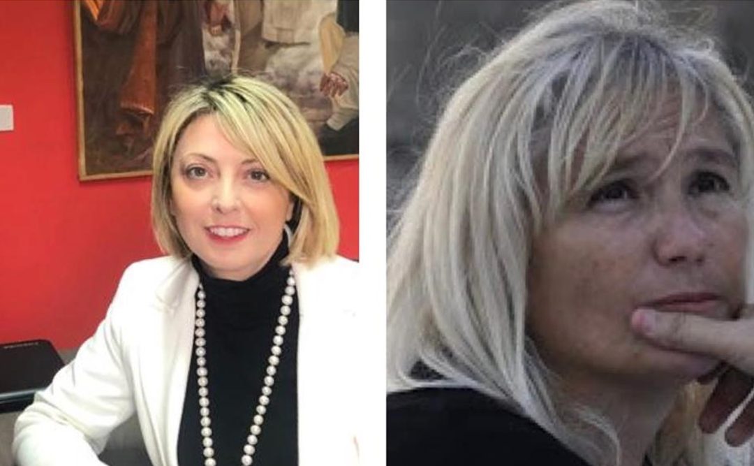 Da sinistra le direttrici artistiche Mariangela Preta e Fulvia Toscano