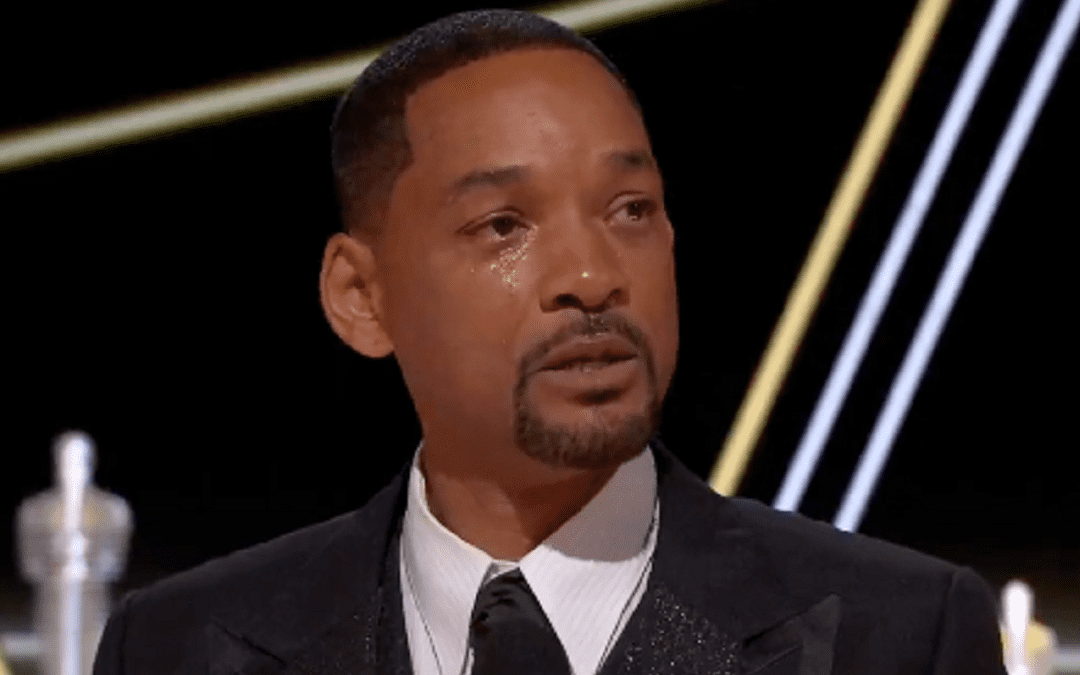 Will Smith in lacrime durante il suo discorso agli Oscar