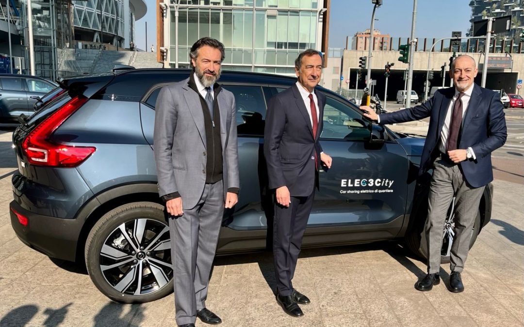 Al via a Milano ELEC3City, primo car sharing elettrico con 15 Volvo XC40
