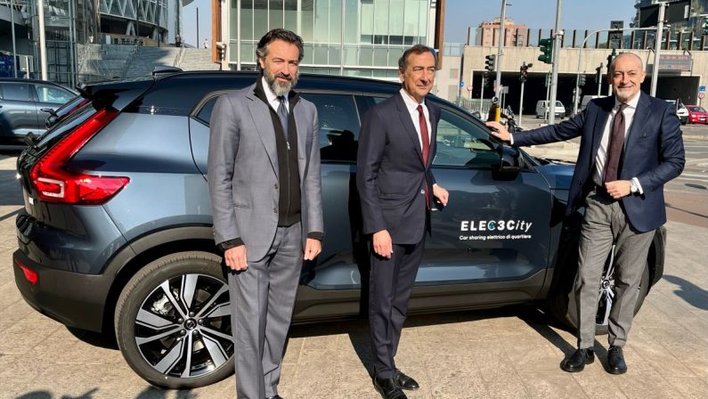 Al via a Milano ELEC3City, primo car sharing elettrico con 15 Volvo XC40