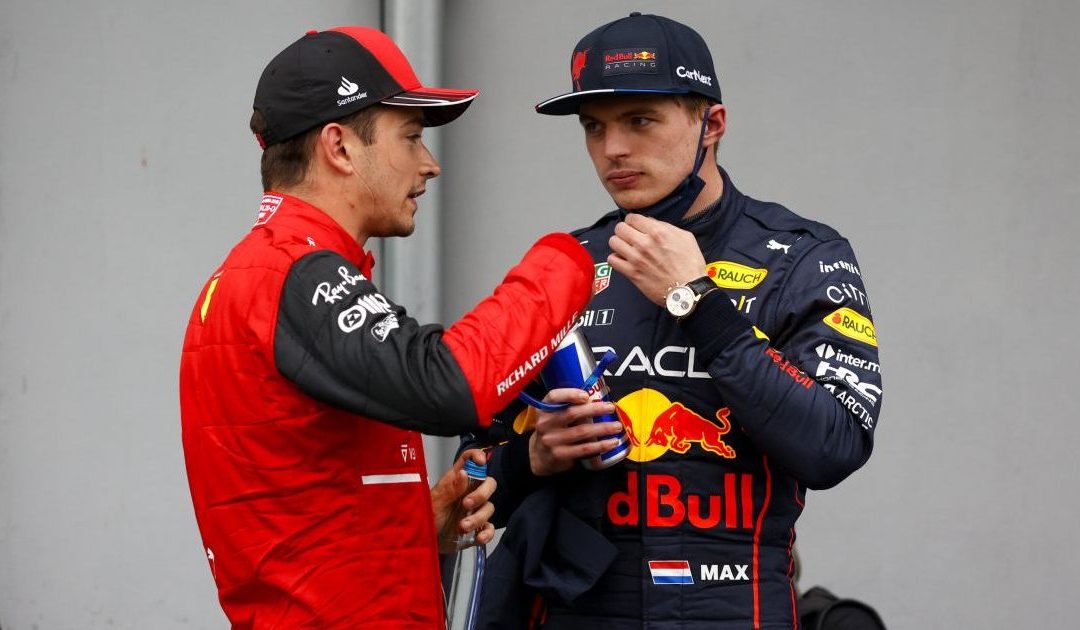 Charles Leclerc e Max Verstappen