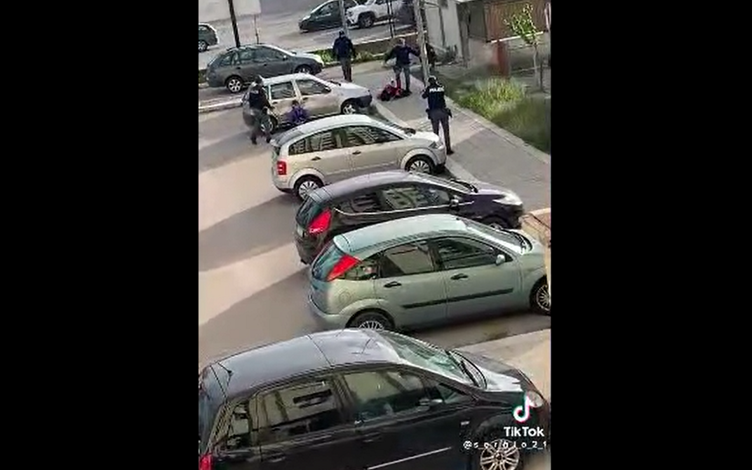 Un frame del video pubblicato su tik tok
