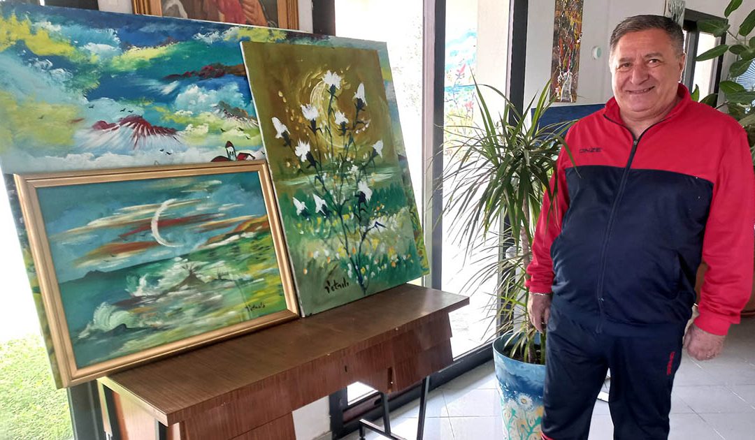 L'artista Franco Petrolo