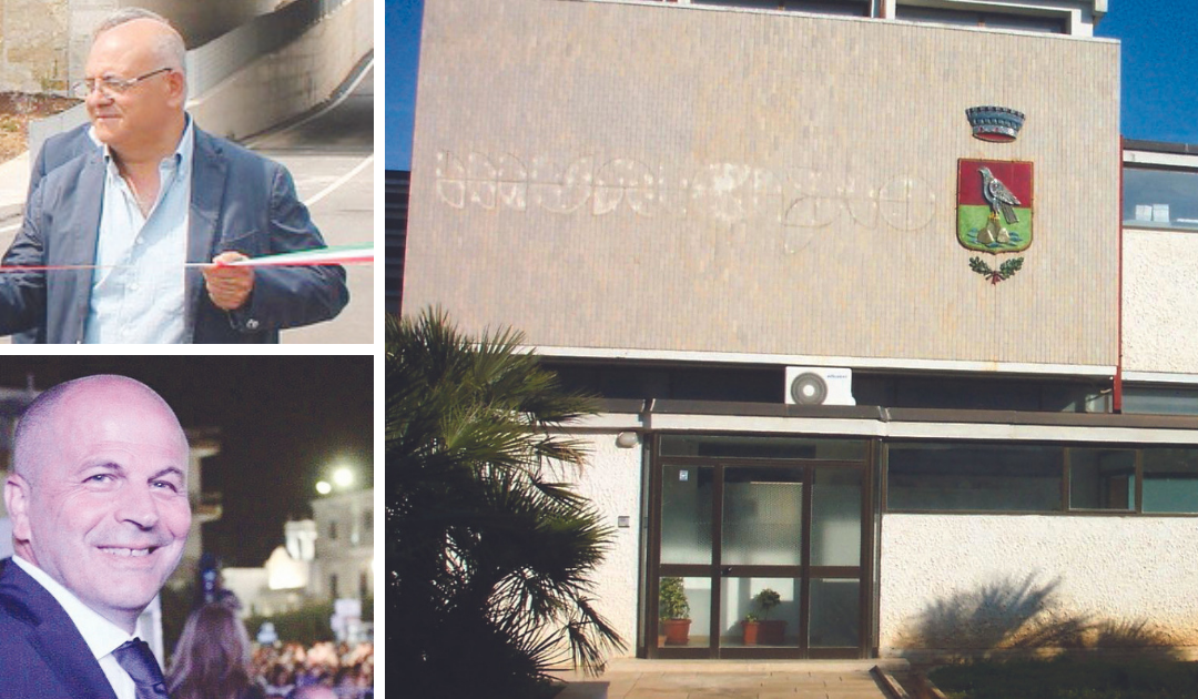 Il 27 aprile interrogatorio di garanzia per Domenico Vitto e Salvatore Colella; accanto la sede del Comune dove è stato nominato il Commissario