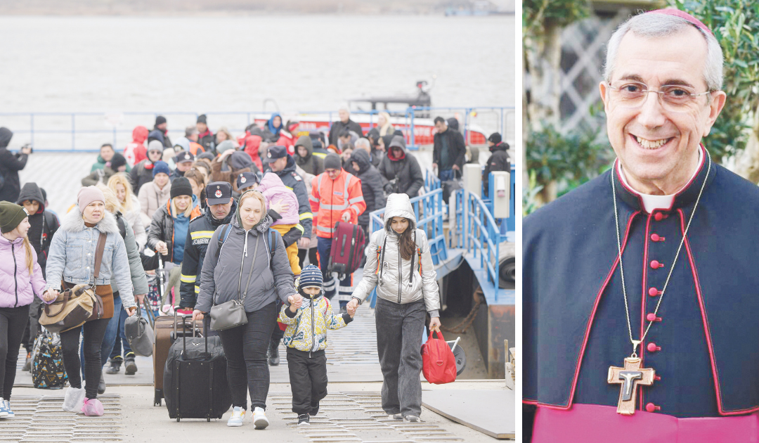 Rifugiati in fuga dall’Ucraina e l’arcivescovo della diocesi di  Bari-Bitonto Giuseppe Satriano