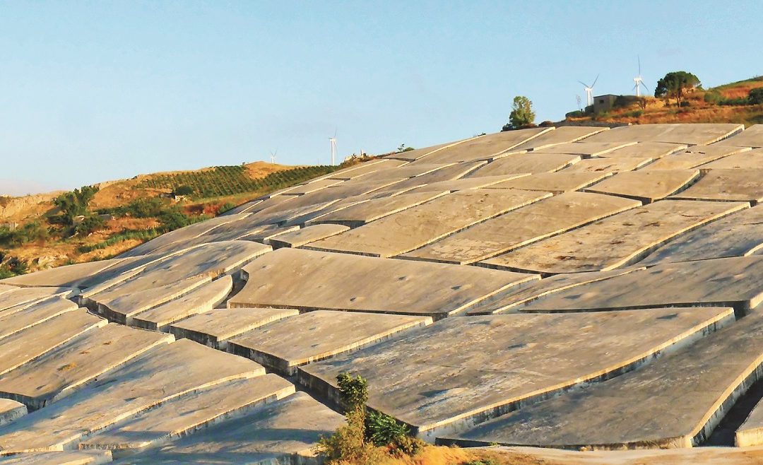Una parte del  Grande Cretto di Burri a Gibellina